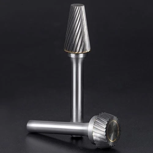 Type S kegelvorm met platte kop hardmetalen freesgereedschap voor gietijzer